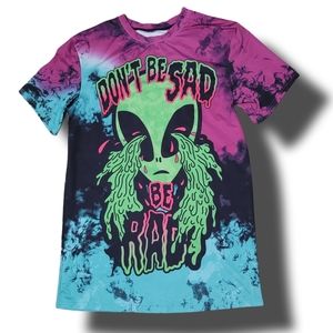 Groovy Alien Tie Dye Shirt EUC S/M